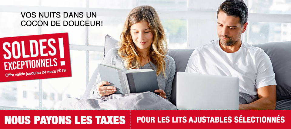 Promotion sur les lits ajustables