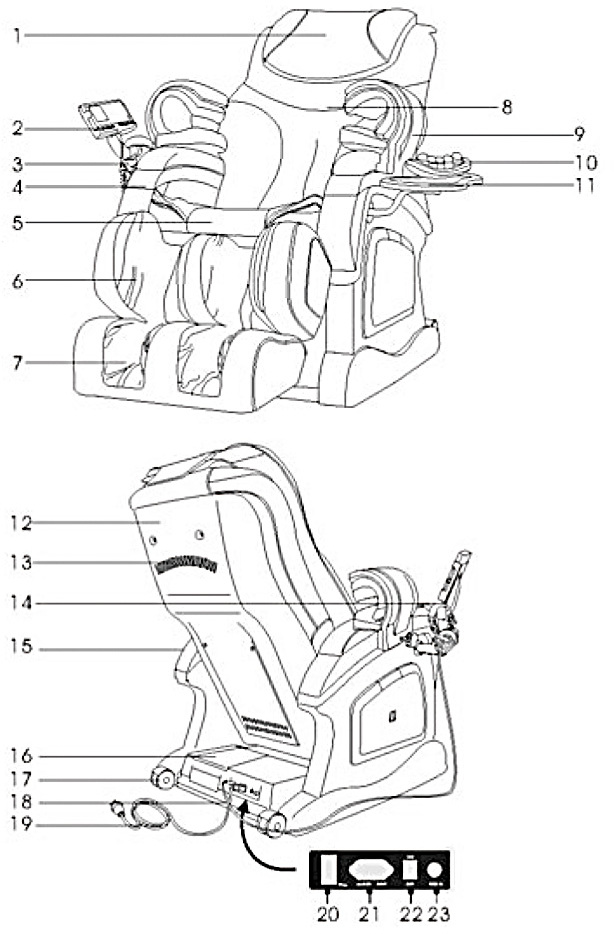 Fauteuil de Massage Soudai de Massage Robotique