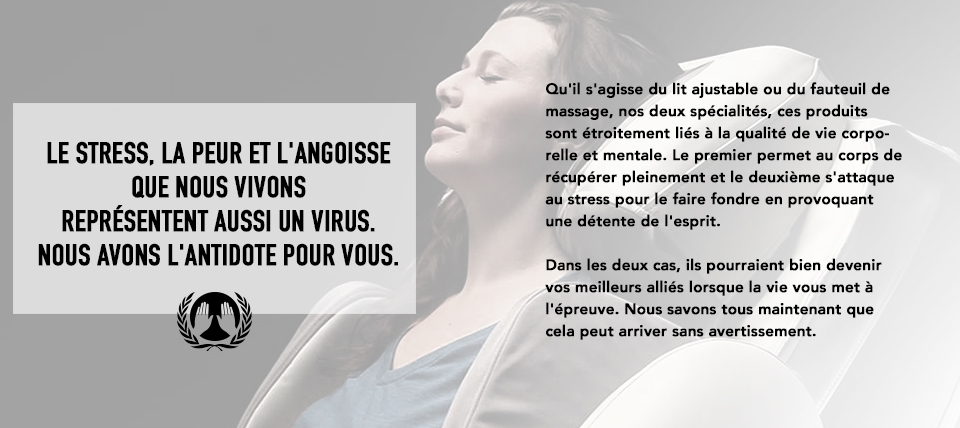 Le stress, la peur et l'angoisse que nous vivons représentent aussi un virus. Nous avons l'antidote pour vous!
