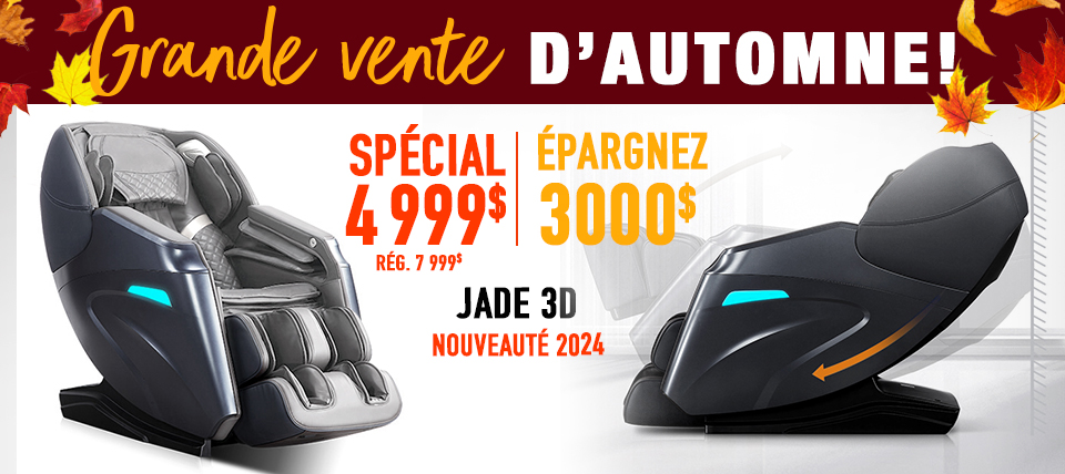 Fauteuil de massage Jade 3D de Massage Robotique