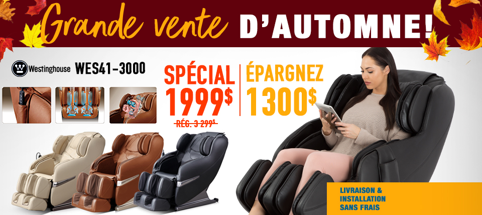 Fauteuil de massage Westinghouse WES41-3000
