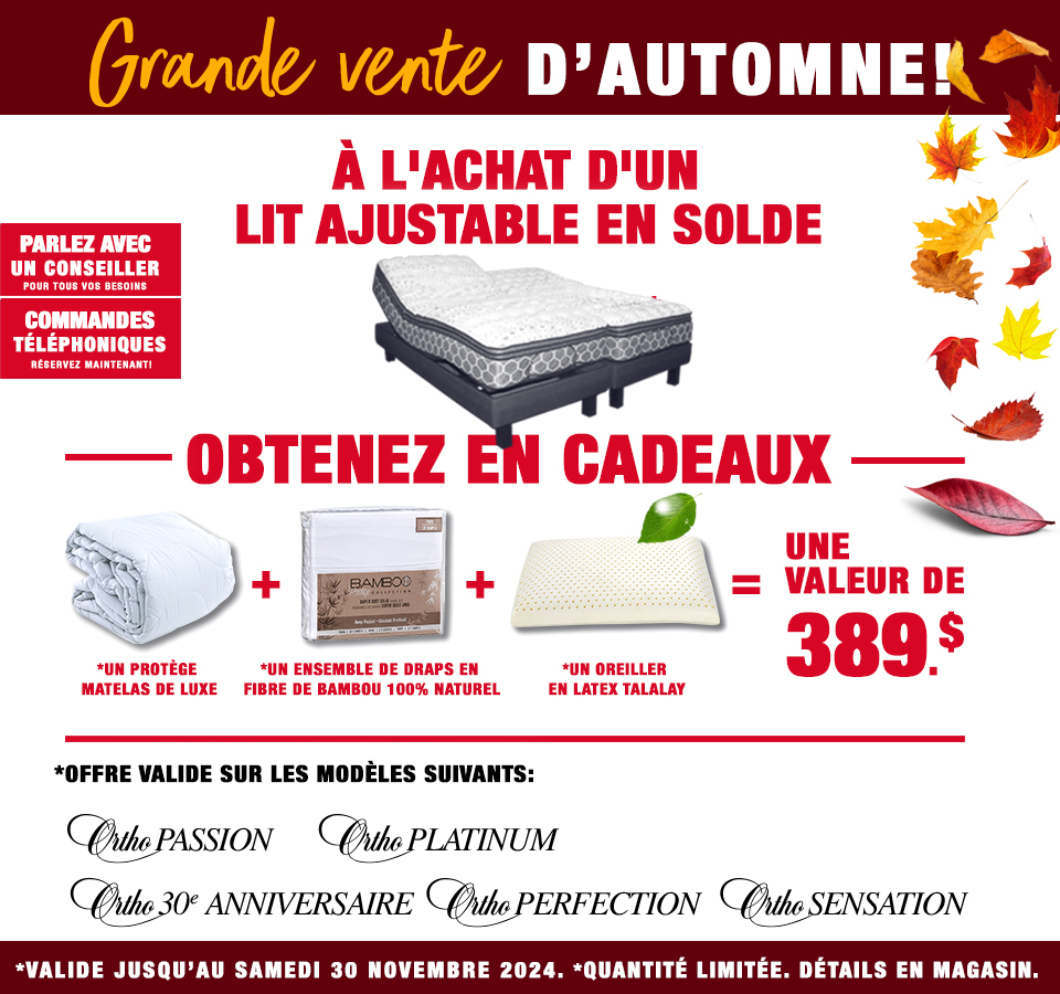 Promotion Lit Oreiller et Draps