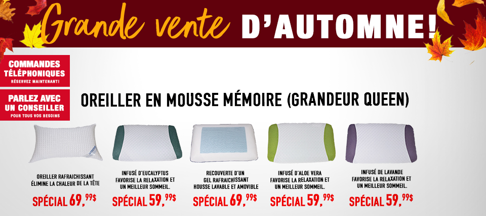 Oreiller en mousse mémoire
