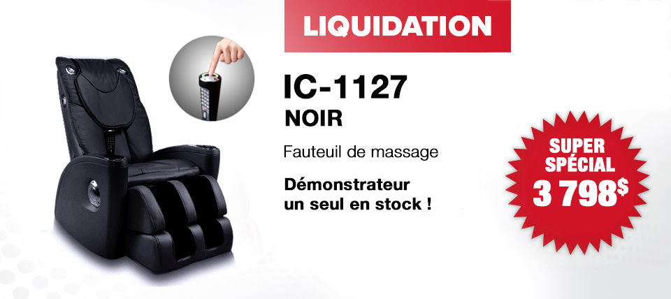 Fauteuil de massage en liquidation - Fauteuil de massage iComfort IC-1127