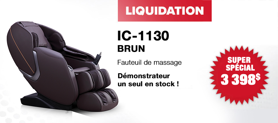 Fauteuil de massage en liquidation - Fauteuil de massage iComfort IC-1130