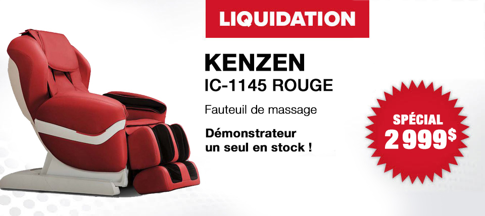 Fauteuil de massage en liquidation - Fauteuil de massage iComfort IC-1145