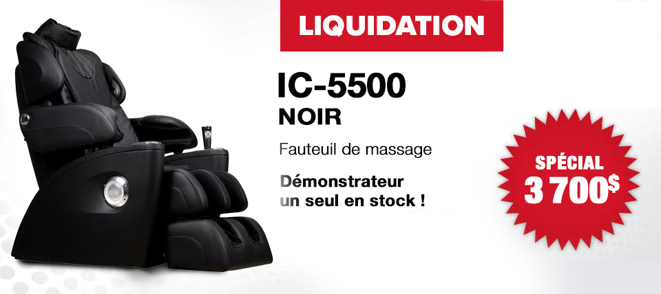 Fauteuil de massage en liquidation - Fauteuil de massage iComfort IC-5500