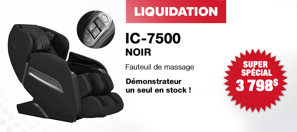 Fauteuil de massage en liquidation - Fauteuil de massage iComfort IC-7500
