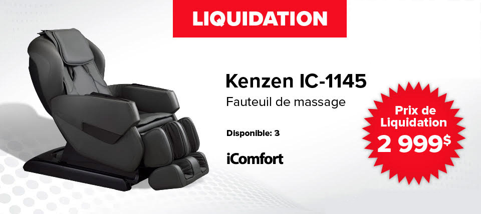 Fauteuil de massage en liquidation - Fauteuil de massage iComfort IC-1145