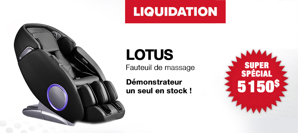 Fauteuil de massage Lotus en liquidation - Fauteuil de massage iComfort IC-9500
