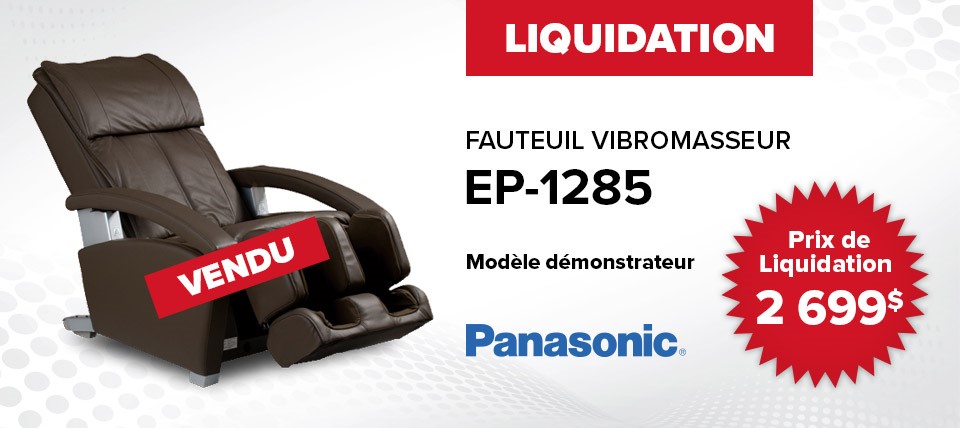 Fauteuil de massage en liquidation - Fauteuil vibromasseur Panasonic EP-1285