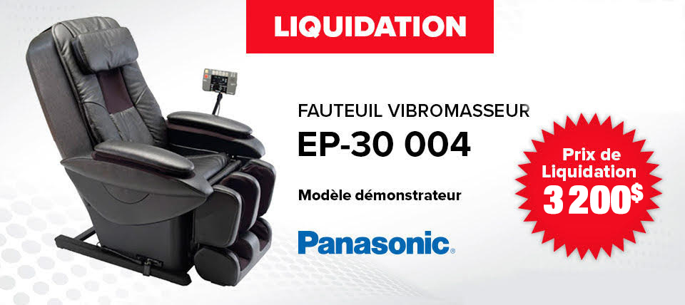 Fauteuil de massage en liquidation - Fauteuil vibromasseur Panasonic EP-30
