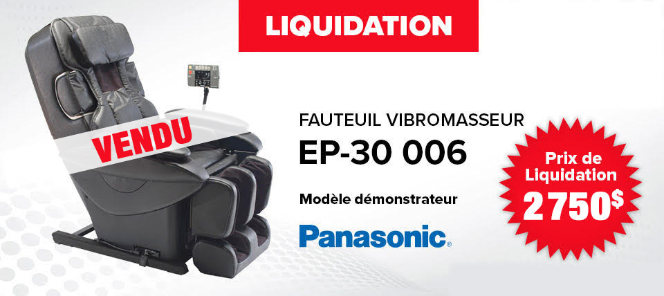 Fauteuil de massage en liquidation - Fauteuil vibromasseur Panasonic EP-30