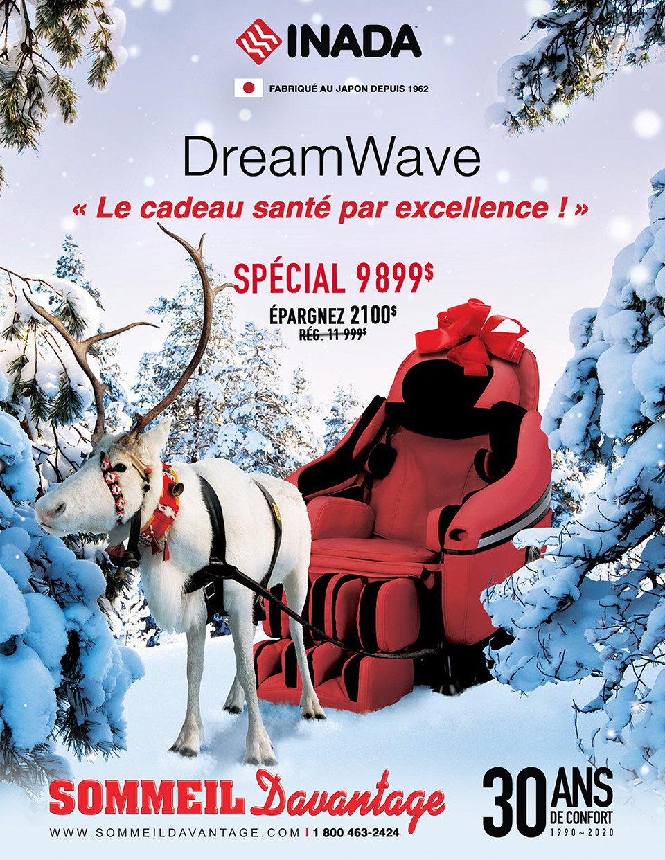 Promotion - Fauteuil de massage INADA Dreamwave